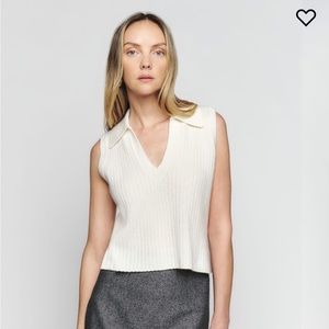 Reformation Sydney Cashmere Collared Sweater